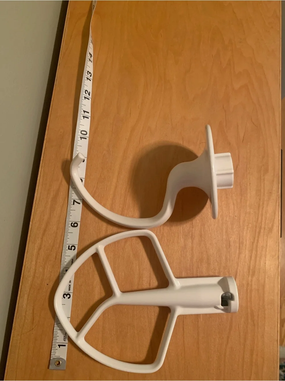 KitchenAid Tilt Head Stand Mixer Hook & Paddle Attachment Pair - Exc.Condition